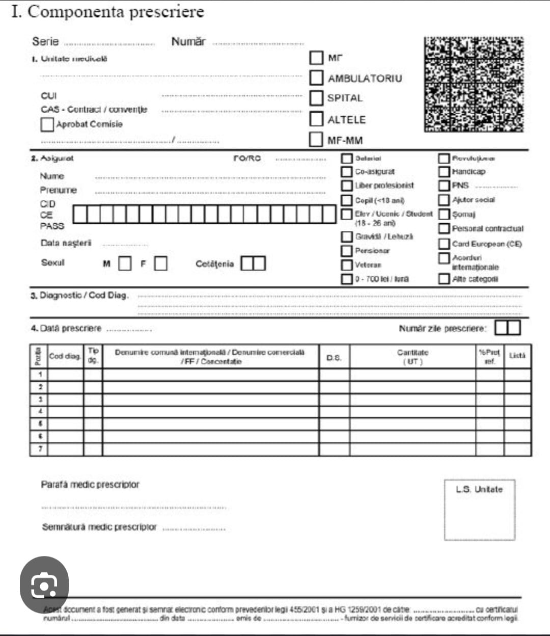 eReţeta pentru compensate, de la 1 aprilie 2024 - Site